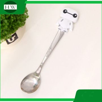Fashionalbe cartoon Stainless steel children Ice cream eating spoon scoop ladle set tableware Promotion Gifts