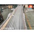 Tubo de aleta extruida de acero inoxidable ASTM A249 TP304