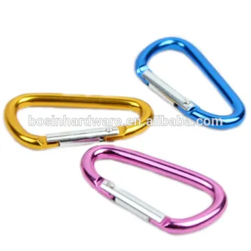 Supplier High Quality Metal 50mm Metal Aluminum Carabiner