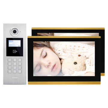10 Inch Touch Screen IP Security Camera Doorbell for Multi-Apartment Video Intercom System