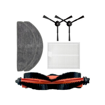 Roidmi Sweeping Robot Accessories and Consumables: Main Brush, Filter Screen, Edge Brush, Cloth, Dust Bag