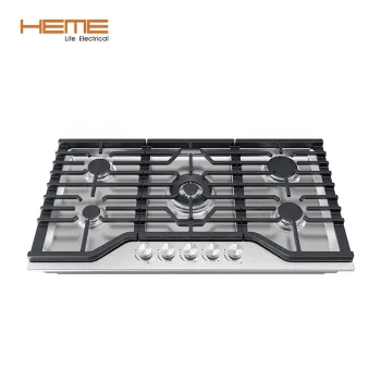 90cm 5 Burner SABAF Stainless Steel Gas Stove for Home Use