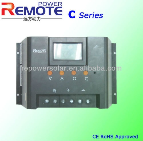 60A 12V/24V PWM Intelligent Solar Controller / Regulator with LCD Display, Communication Port, Temperature Compensation