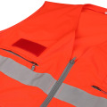 Hi vis vests sábháilteachta machnamhach le pócaí