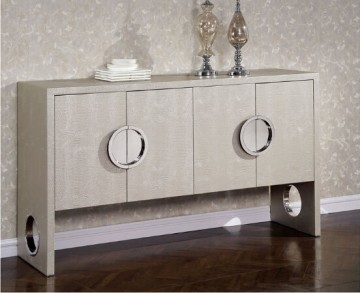 Dining room furniture modern wooden with metal kitchen cabinet F121