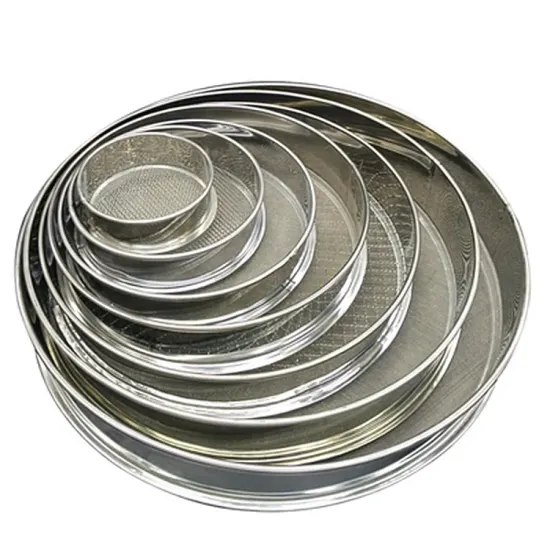 Stainless Steel Rice Flour Sieve - 100/200 Micron Mesh for Soil Tests