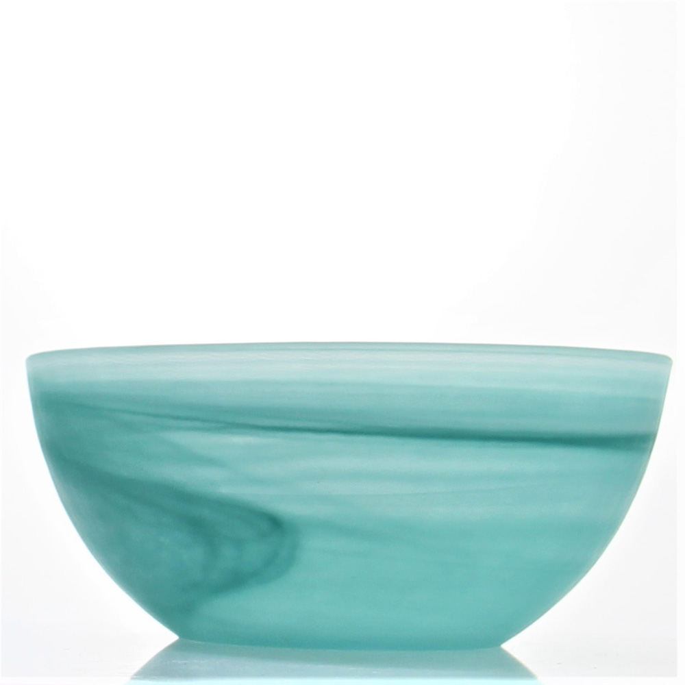 Colored Glass Salad Bowl