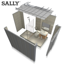 Sally GRC prefabricate House وحدة الحمام قرون الحمام
