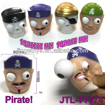 Vinyl Pirates Squeeze Toy With Pop Out Eyes