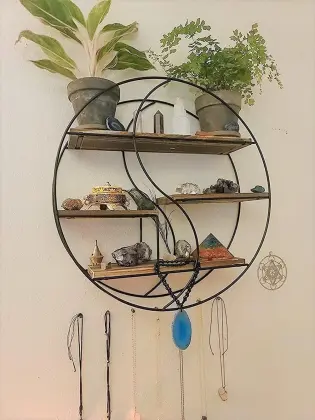 Black Floating Shelves Wall Mounted Hanging Shelves