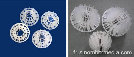 Sphère creuse à multiples facettes en plastique