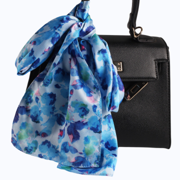 Custom Multiple Colors Polyester Satin Neck Scarf - Digital Printing One Layer Cheaper