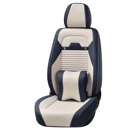 Luxury Leather Universal Car Seat Covers Full Set Custom 9D Cushions