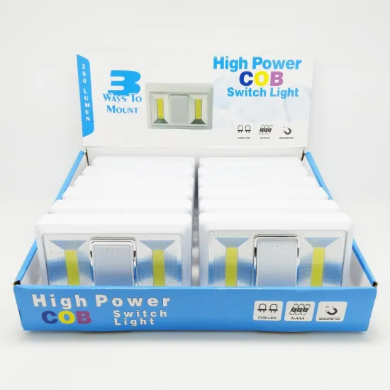 COB Bright Light COB Wireless Wall Light Switch Battery Powered LED Night Light COB