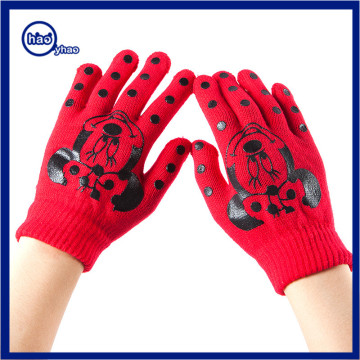 Yhao special Red knitting Cute Mouse Pattern youth dance cycling gloves