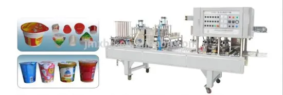 Plastic cup filling sealing machine