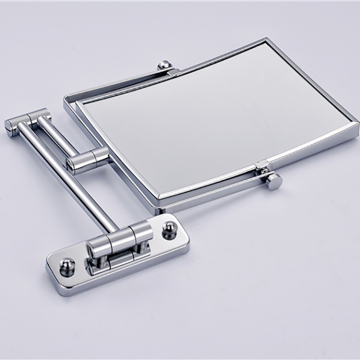 Factory supply fashionable square wall mount magnifying makeup shaving mirror