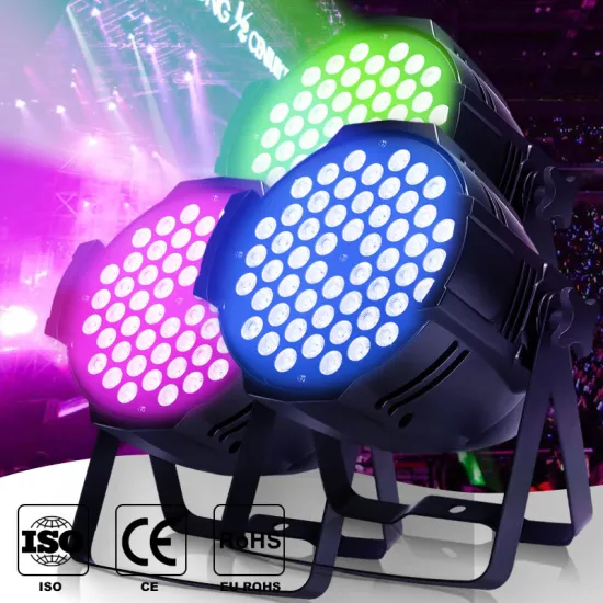 18Pcs Plastic Smart DJ Lights Stage Set with 56 Batteries - 18x10W LED PAR Light (No Fan)