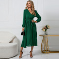 custom Casual Midi Dress long Sleeve