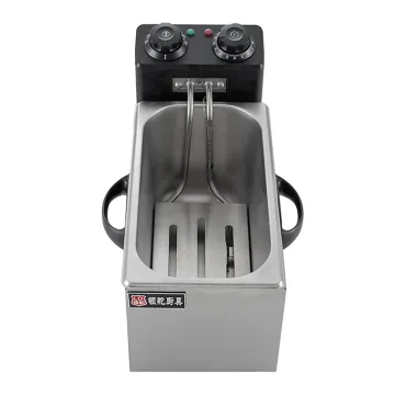 4L electric deep fryer with timing