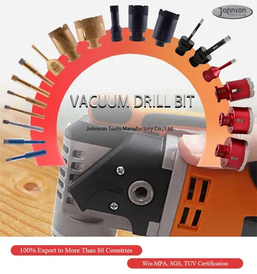 Diamond Tip Core Drill Bit Set for Porcelain Tile Hole Cutting