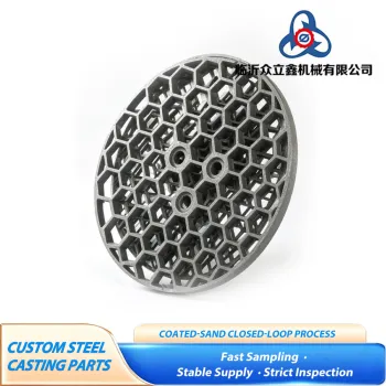 Honeycomb Grid Round Heat Resistant Steel Furnace Tray