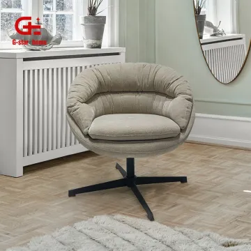 New Upholstered Fabric Swivel Accent Chair for Living Room and Home Office