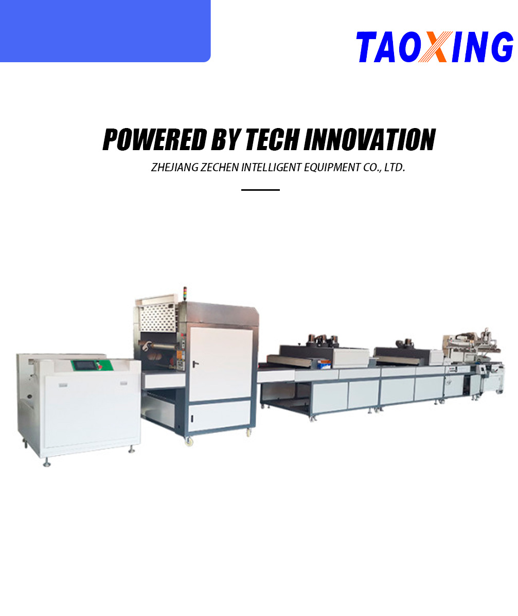 Screen Print & UV Foil-Saving Hot Stamping Line-x
