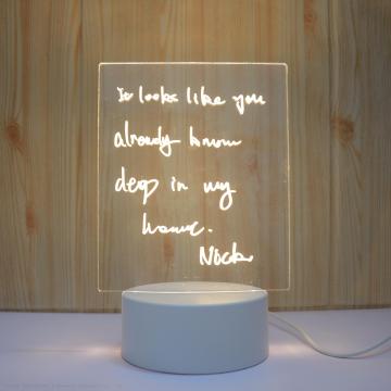 Hot Sale DIY Message Board: Custom 3D Δώρο Illusion Lam