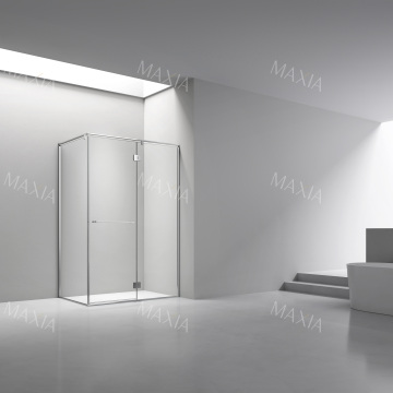 Хромированный прямоугольный вход для душа