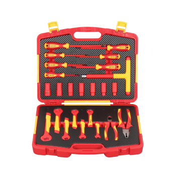 24-piece set alat tangan berisolasi VDE berkualitas tinggi: Kit Keselamatan Listrik Utama