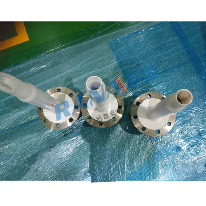 Падаючая труба з падкладкай з PTFE з фіксаваным фланцам