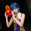 Gradient Red Fox Cosplay Mask