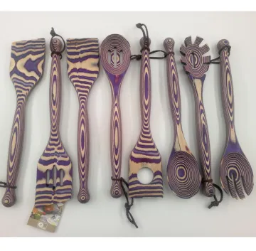 Pakkawood spoons for cooking