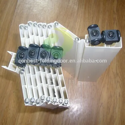 aluminum folding door and pvc folding door/ bulletproof transparent polycarbonate folding door