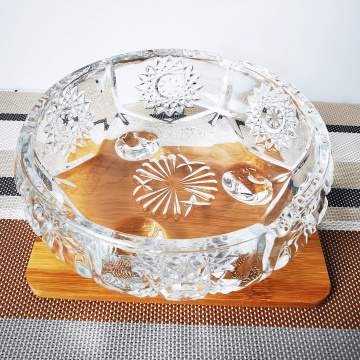 China Wholesalers: Custom Logo Round Crystal Glass Ashtrays