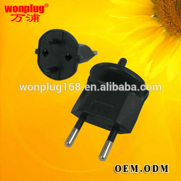 Alibaba china wholesale high quality european round pin plug adapter with CE RoHS