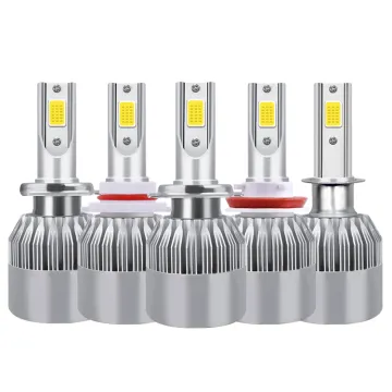 6000K High Brightness LED Headlight Bulbs for C6 H1 H3 H7 H11 9005 9006 H4 Vehicles