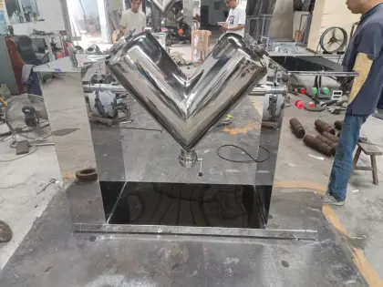 Stainless Steel V Shape Dry Medical Powder Mixer