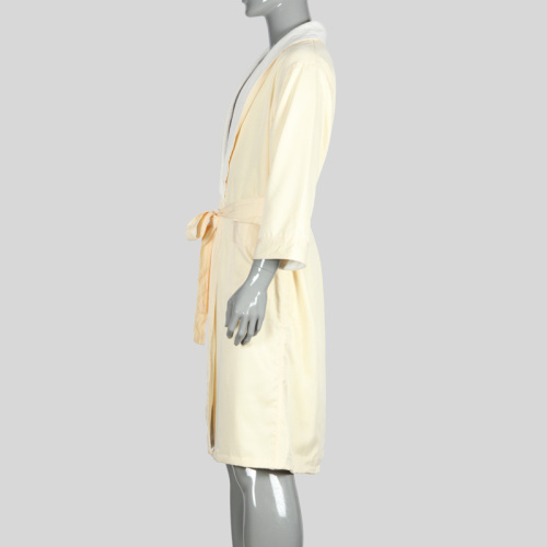 Customized Luxury Double Layer Soft Microfiber Bathrobe