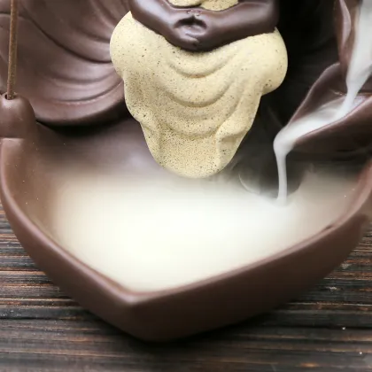 Purple Sand Home Zen Buddha Incense Burner
