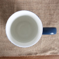 Matte blue coffee mug