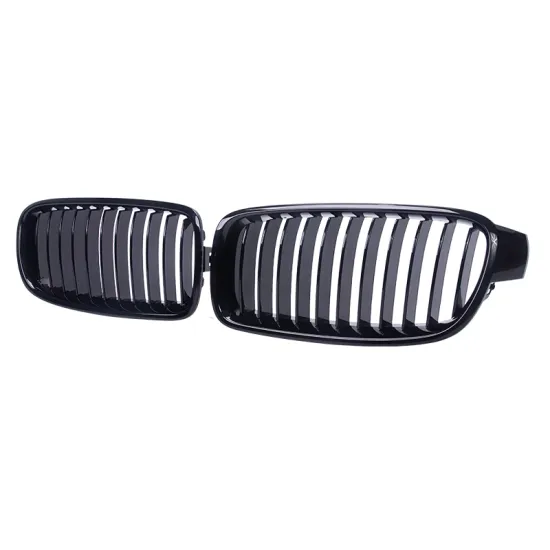 ABS Matte Black Dual-Slat Front Grille for BMW 3 Series F30 2012-2018