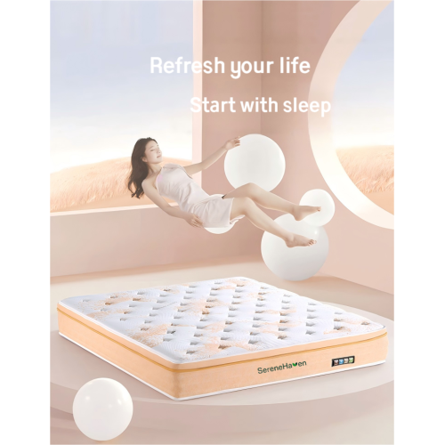 Materasso da letto in schiuma traspirante con protezione antimicrobica