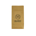 Resealable 16oz kraft paper coffee bags with valve wholesale