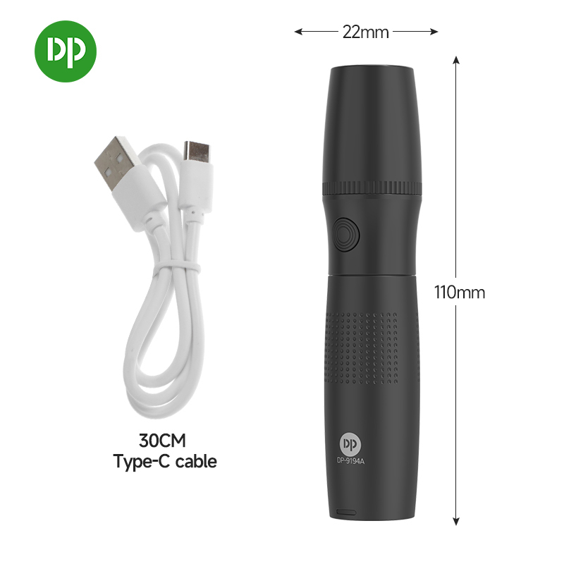 Portable Adjustable Focas Mini EDC Pocket LED Flashlight