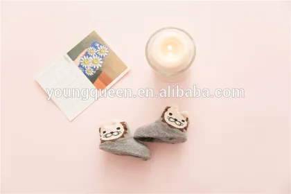 YJB86 0-1 years old baby printed shoe socks sweat deodorant socks feet warm