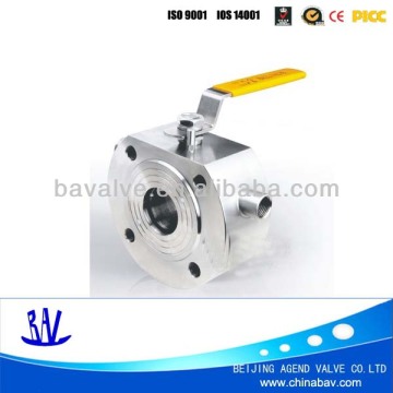 Wafer insulation ball valve