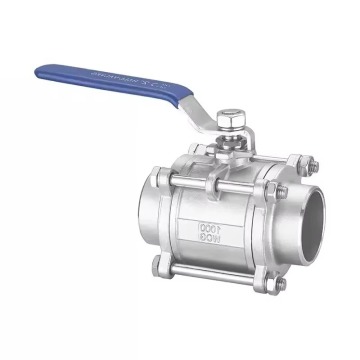 Stainless Steel Three Piece Welded Ball Valve