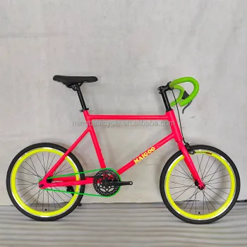 Colorful 20-inch Aluminum Alloy Fixie Bicycle with Caliper Brake for Teenagers